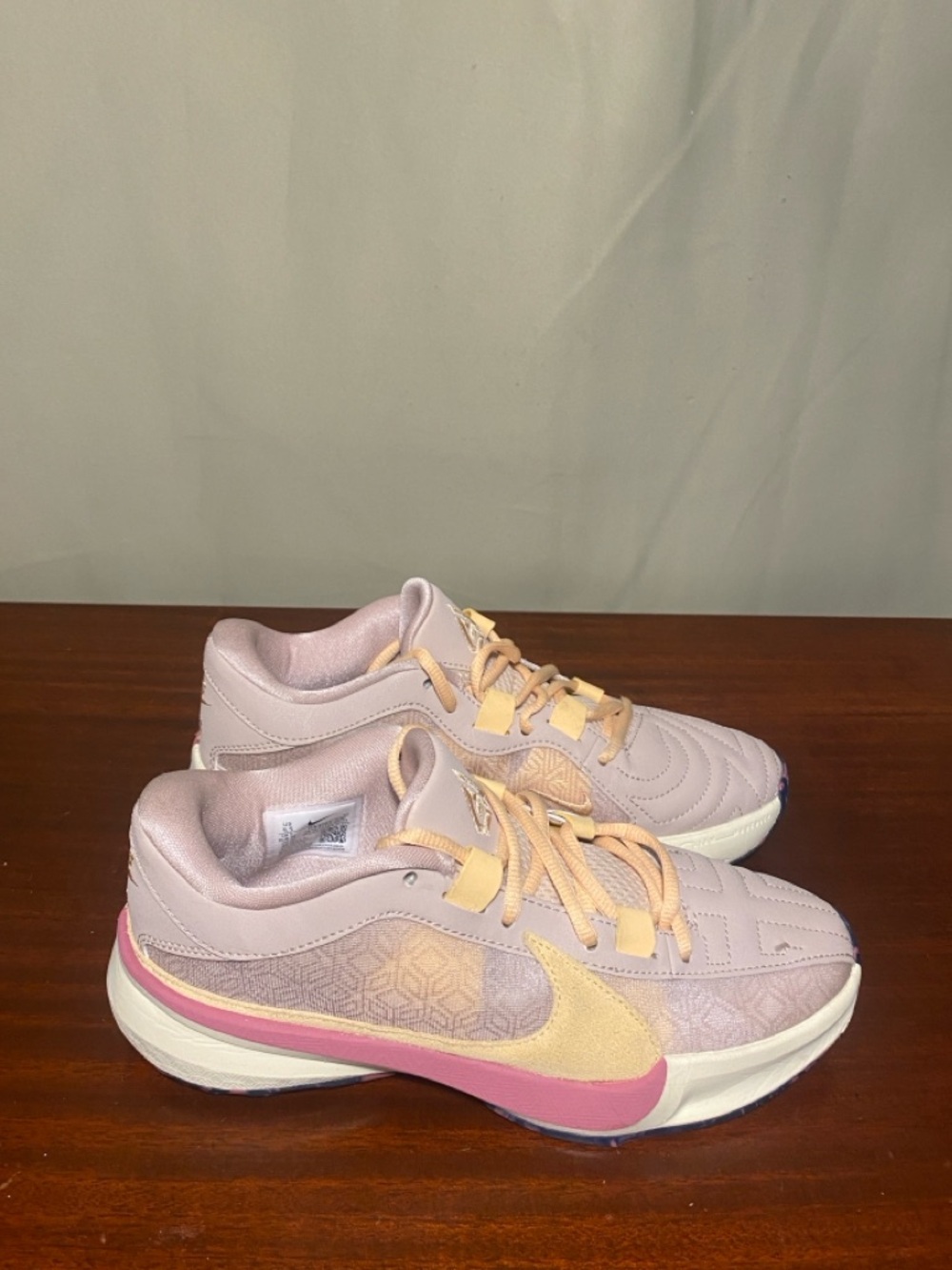 Nike Air  Zoom Freak 5 Fossil Stone/Celestial Gold Basketball shoes M5.5/W7